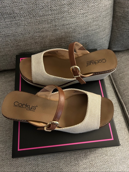 Corkys Shoes - Corkys Bourbon Combo Sandals